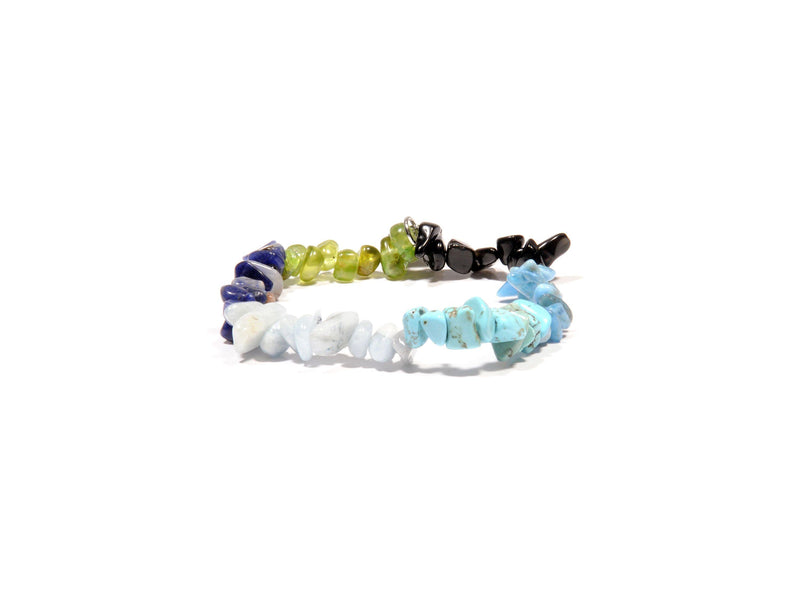 Bracelet with Peridot, Aquamarine, Turquoise, blue Agata and Sodalite - Magma Canario - Volcanic Jewelry Shop